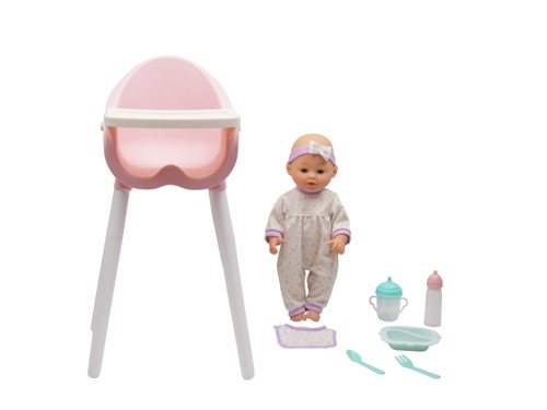 Happy Friend - Sofia Doll 35cm in feeding chair (504246), bild 2