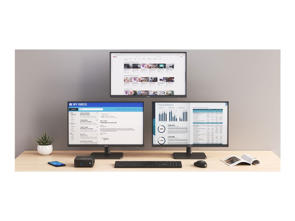 MSI Cubi N ADL-002BEU barebone mini-PC Celeron N100 upp till 3,4 GHz 0,69 L