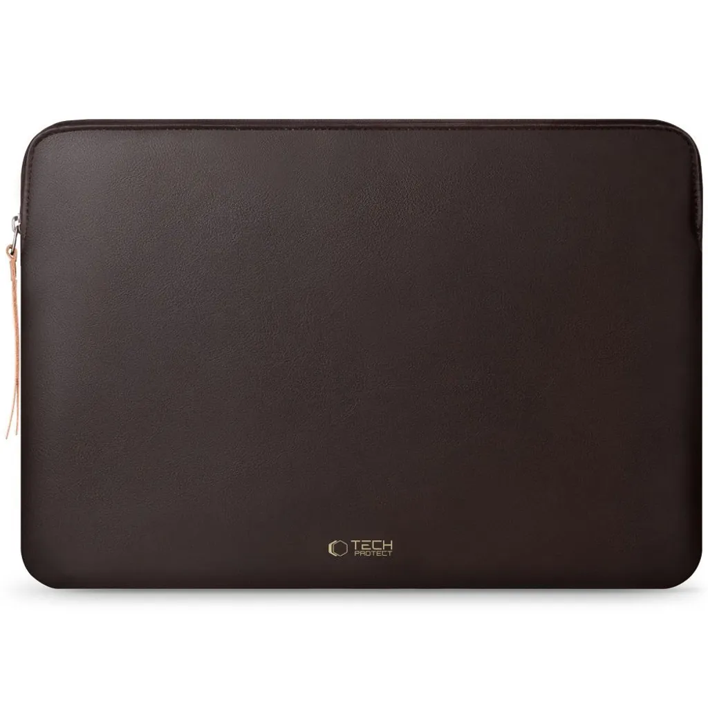 Tech-Protect Fleece laptopfodral 13–14" – brun