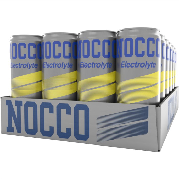 NOCCO Electrolyte, Lemon/Lime, 24-pack