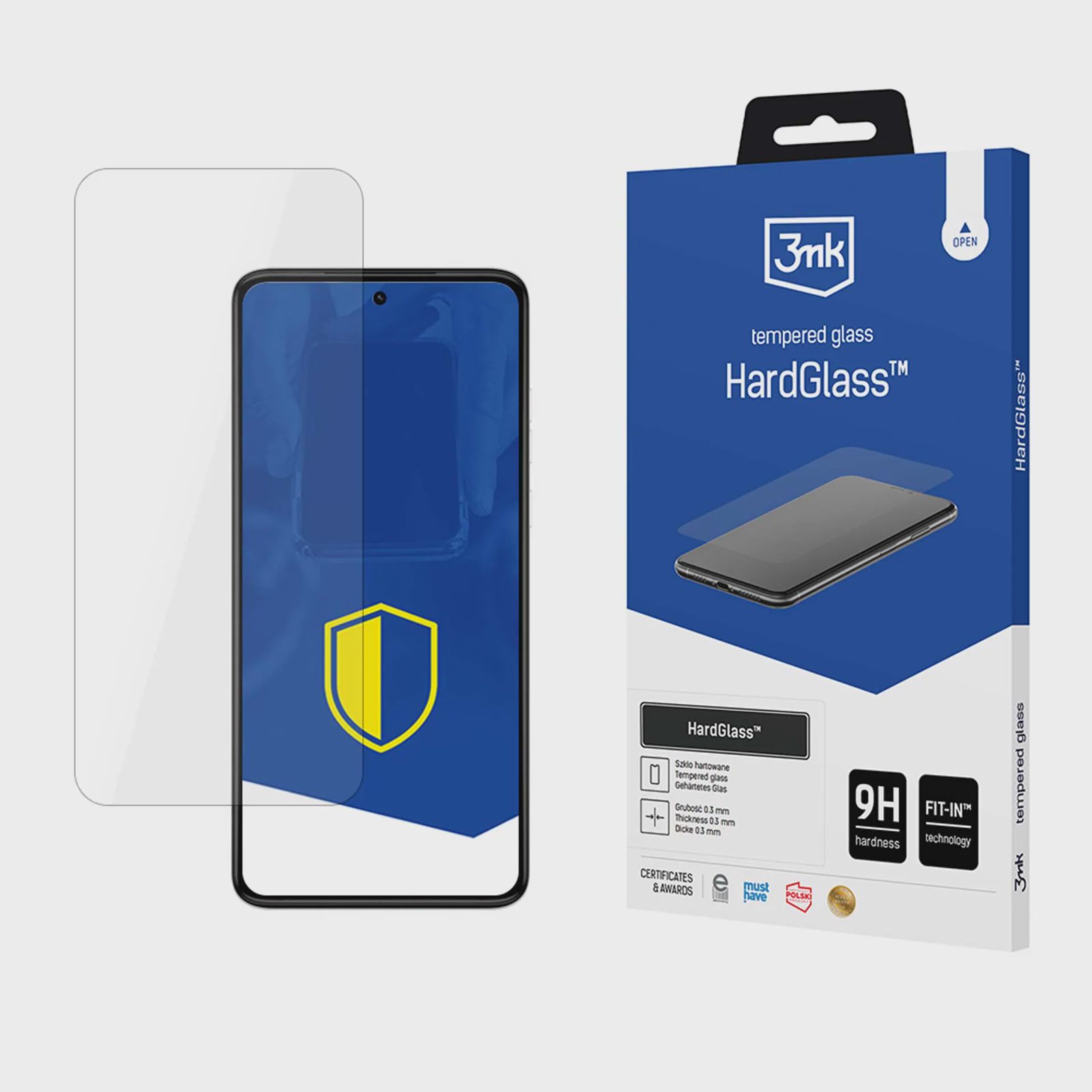 9H 3mk HardGlass™-glas till Motorola Moto G84 5G