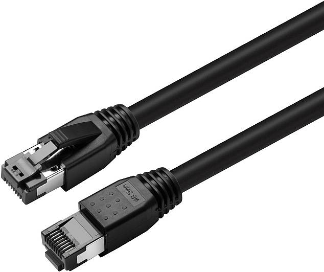 Nätverkskabel skärmad Cat8.1 S/FTP, MicroConnect, LSZH, 10 meter - Svart, bild 4