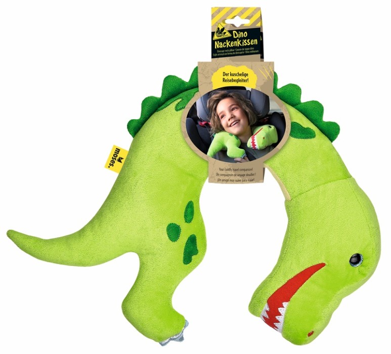 Nackkudde Dino Grön