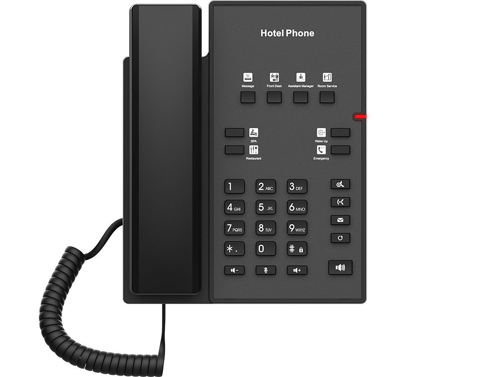 Fanvil H1-2 Wire svart hotell-IP-telefon, bild 2