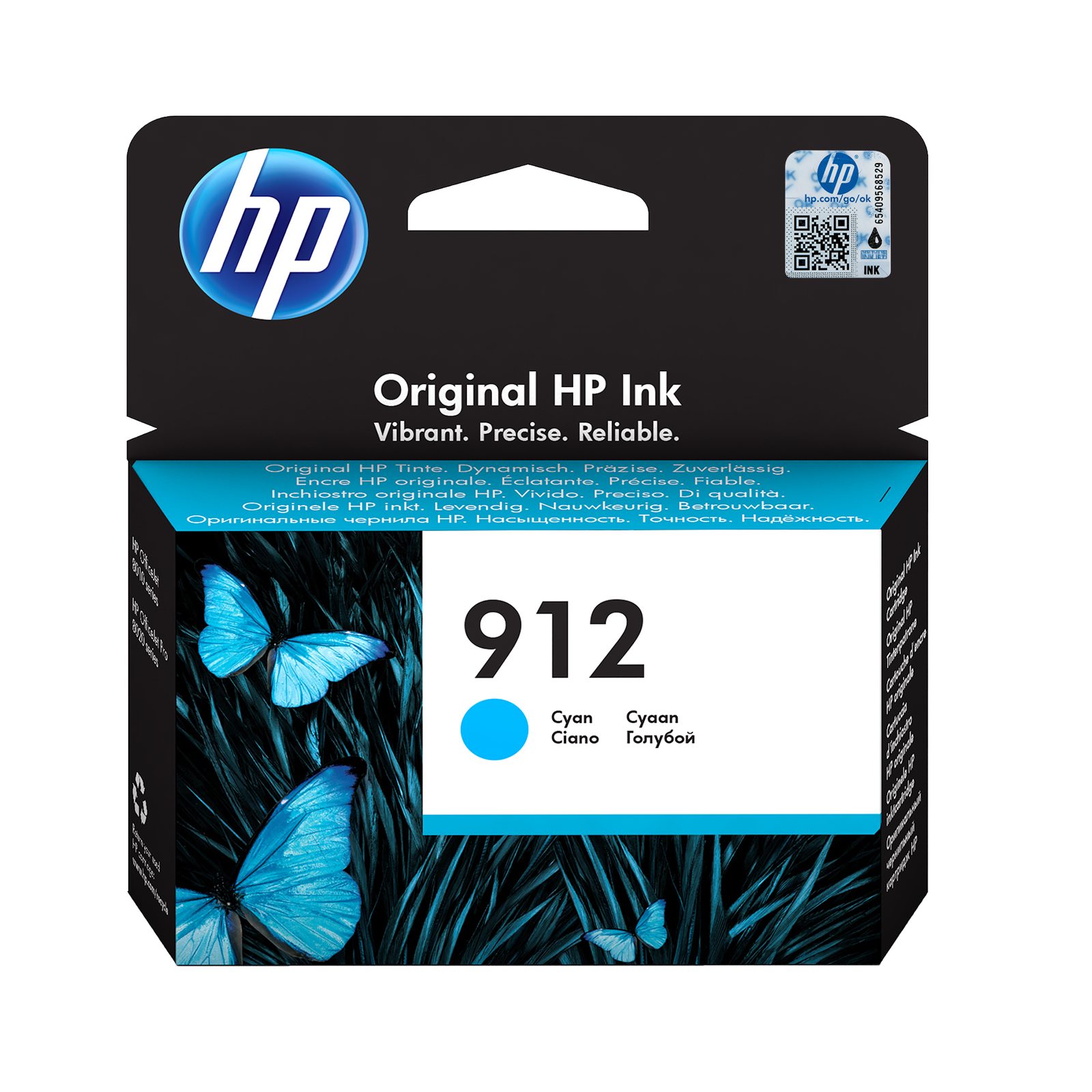 HP 912 1 Styck Original bläckpatron, cyan 3yl77ae, bild 3