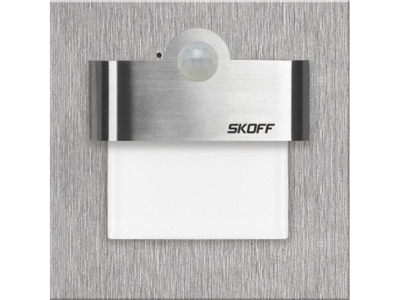 SKOFF trappbelysningsarmatur LED TANGO LED PIR 120° rörelsesensor 10V DC 1,0W IP20 6000K (MJ-TAN-K-W)