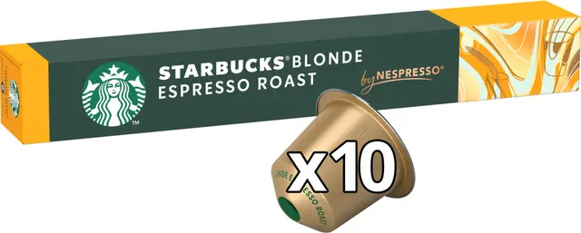 Starbucks Blonde espresso Roast kaffekapslar By nespresso