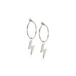 Blomdahl Natural Titanium Ear Ring 14 mm Penda Flash 11 mm