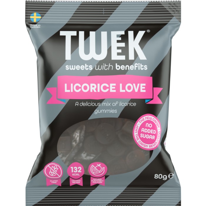 Tweek Gummies, 80 g, Licorice Love