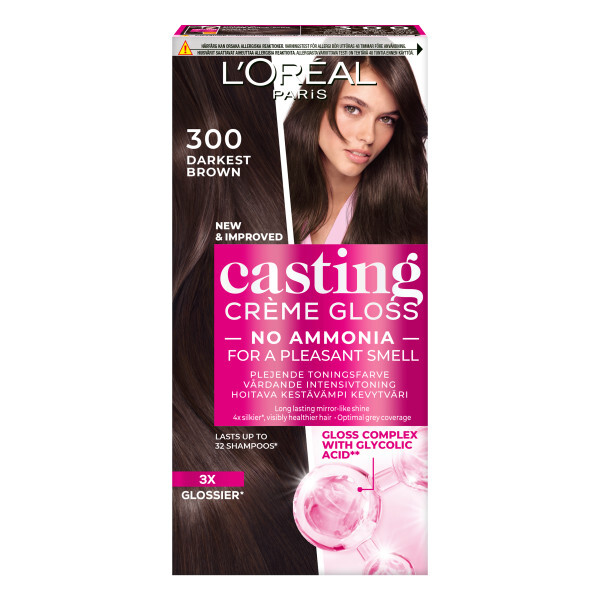 Loreal Paris Casting Crème Gloss 300 Darkest Browm