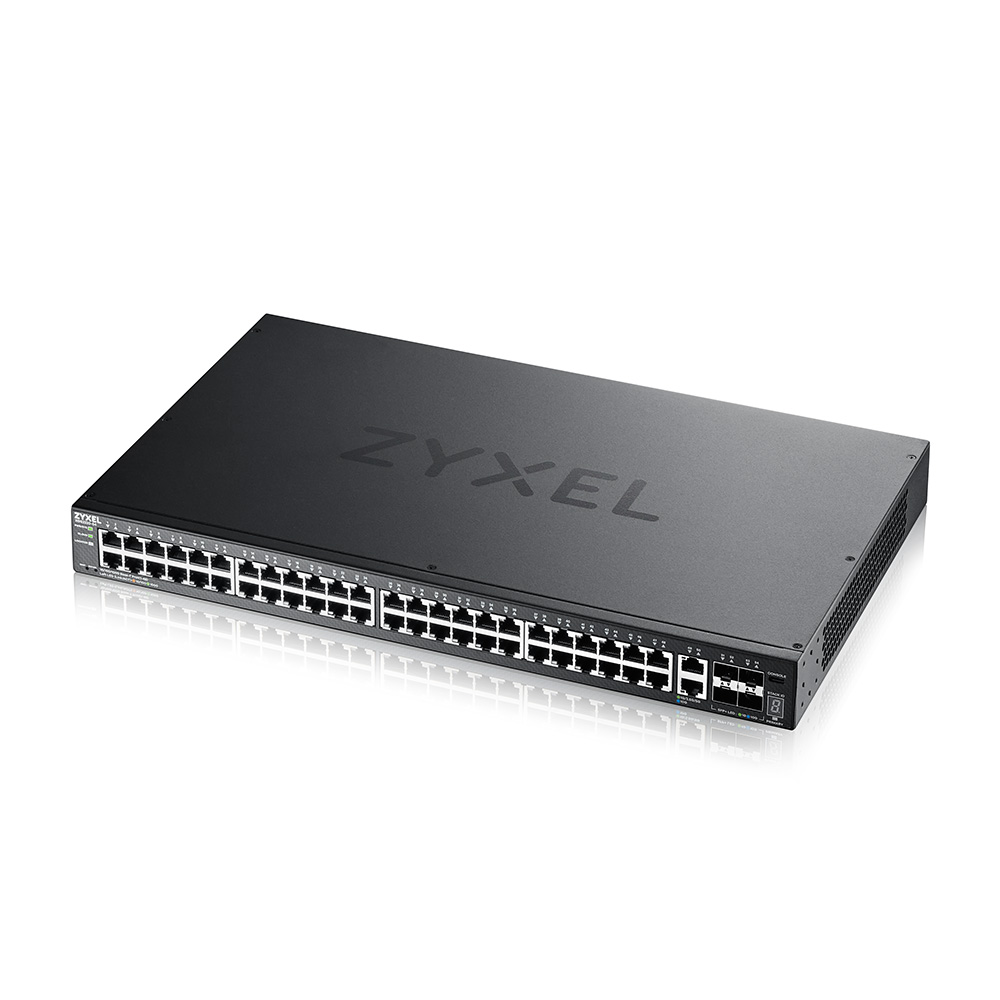 Zyxel XGS2220-54, 48-Port Gigabit RJ45, 2x10Gbe RJ45, 4x10Gbe SFP+, Layer 3, 1 år Nebula Pro, bild 3