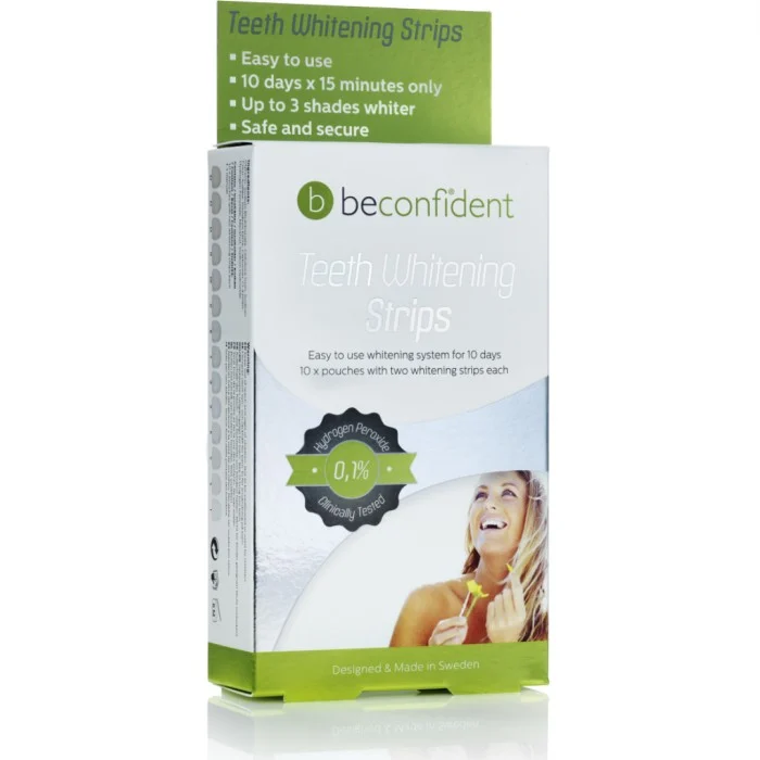 Beconfident Teeth Whitening X3 Strips, 10 days 20 strips