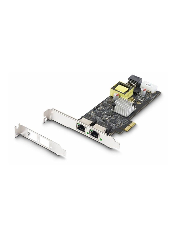 Startech 2.5Gbps NBASE-T PoE Network Card, Intel I225-V, PCIe 2.0 x2, 2-Port 2.5GbE, 2x25W PoE+, bild 3