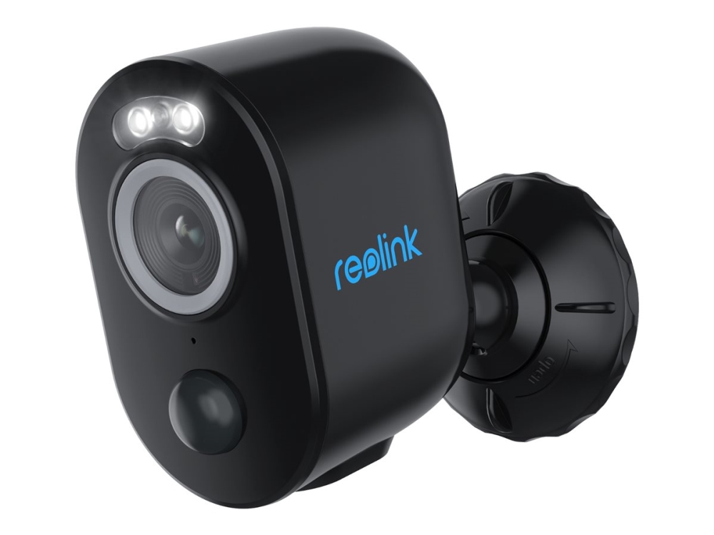 Reolink Argus Series B330-B - Nätverksövervakningskamera - kula - utomhusbruk, inomhusbruk - väderbeständig - färg (Dag&Natt) - 4 MP - 2560 x 1440 - 2K - fast lins - ljud - trådlös - Wi-Fi - H.265 - DC 5 V
