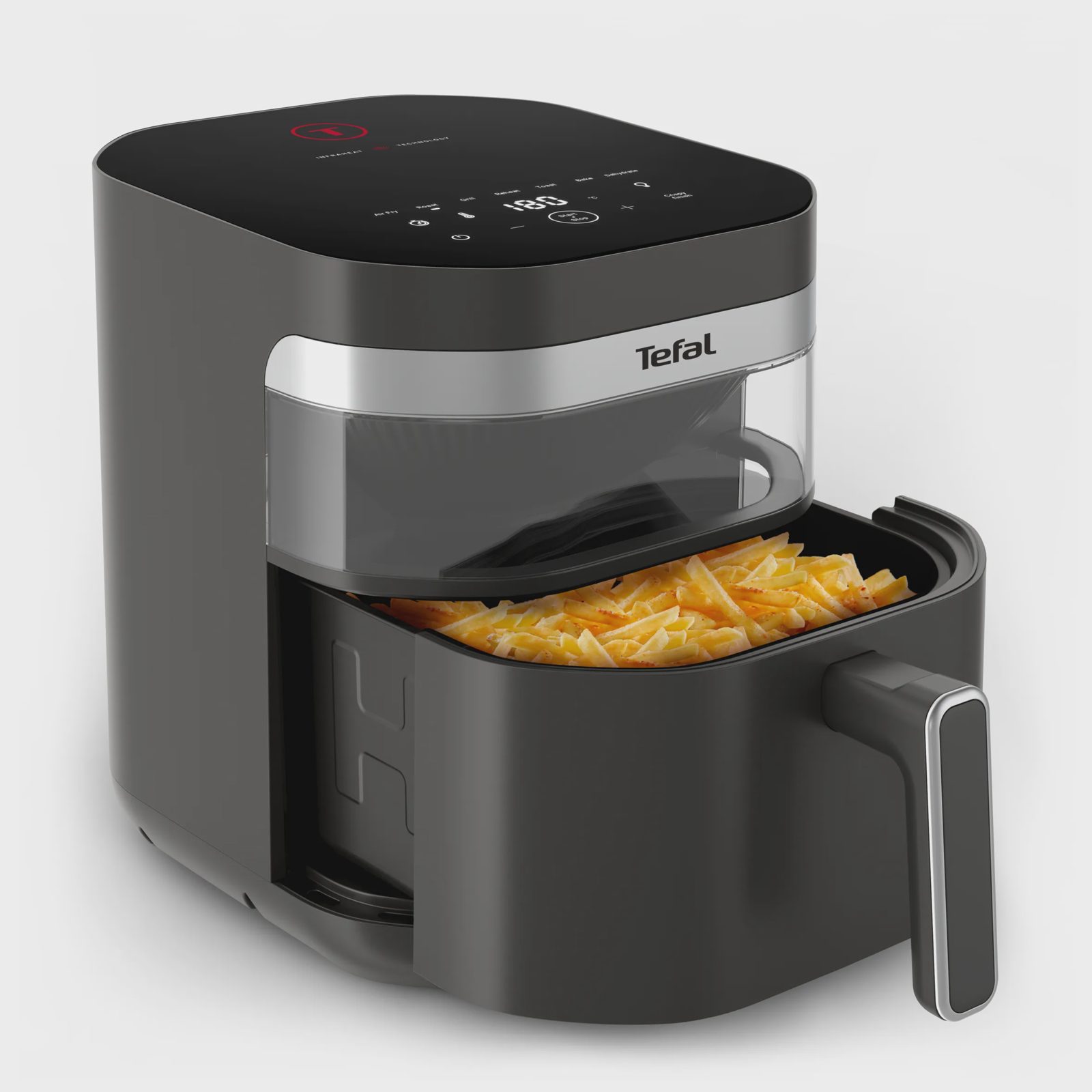 Tefal Tefal Easy Fry Infrared EY832HE0 Enkel fritös 7 L fristående 2020 W varmluftsfritös Mörkgrå