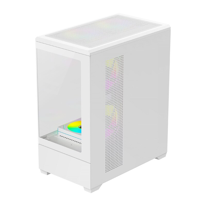 Darkflash C365 Computer Case + 5 Fans - Chassi - Vit, bild 3