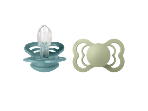 BIBS Supreme Pacifier Silikon stl2 Sea/Sage, 2 st, bild 3