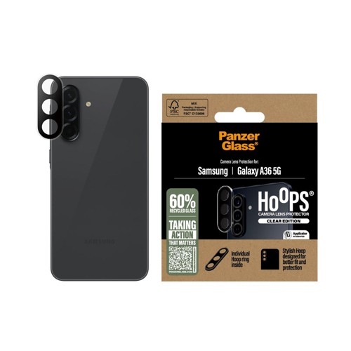 PanzerGlass Hoops Transparent Kameraschutz Samsung Galaxy A36 5G