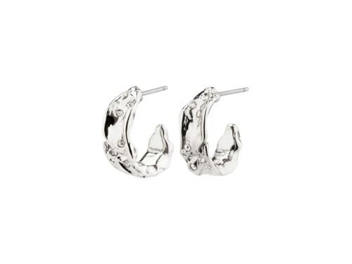 PILGRIM - SOL Crystal Semi-Hoop Earrings - Silver-Plated - 15 mm, bild 2