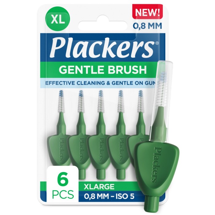 Plackers Gentle Brush 0,8 mm, 6 st