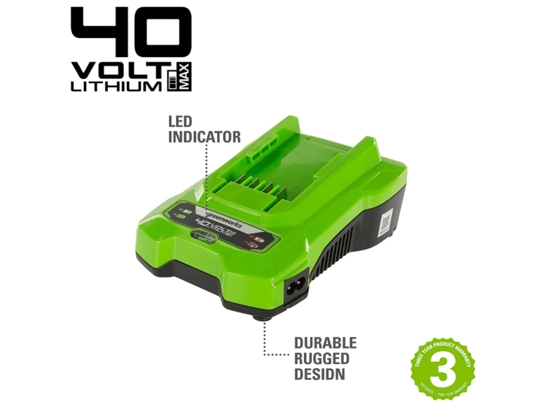 Greenworks 2932507, Batteriladdare, Greenworks, Grön, AC, 220 - 240 V, Litium-Ion (Li-Ion)