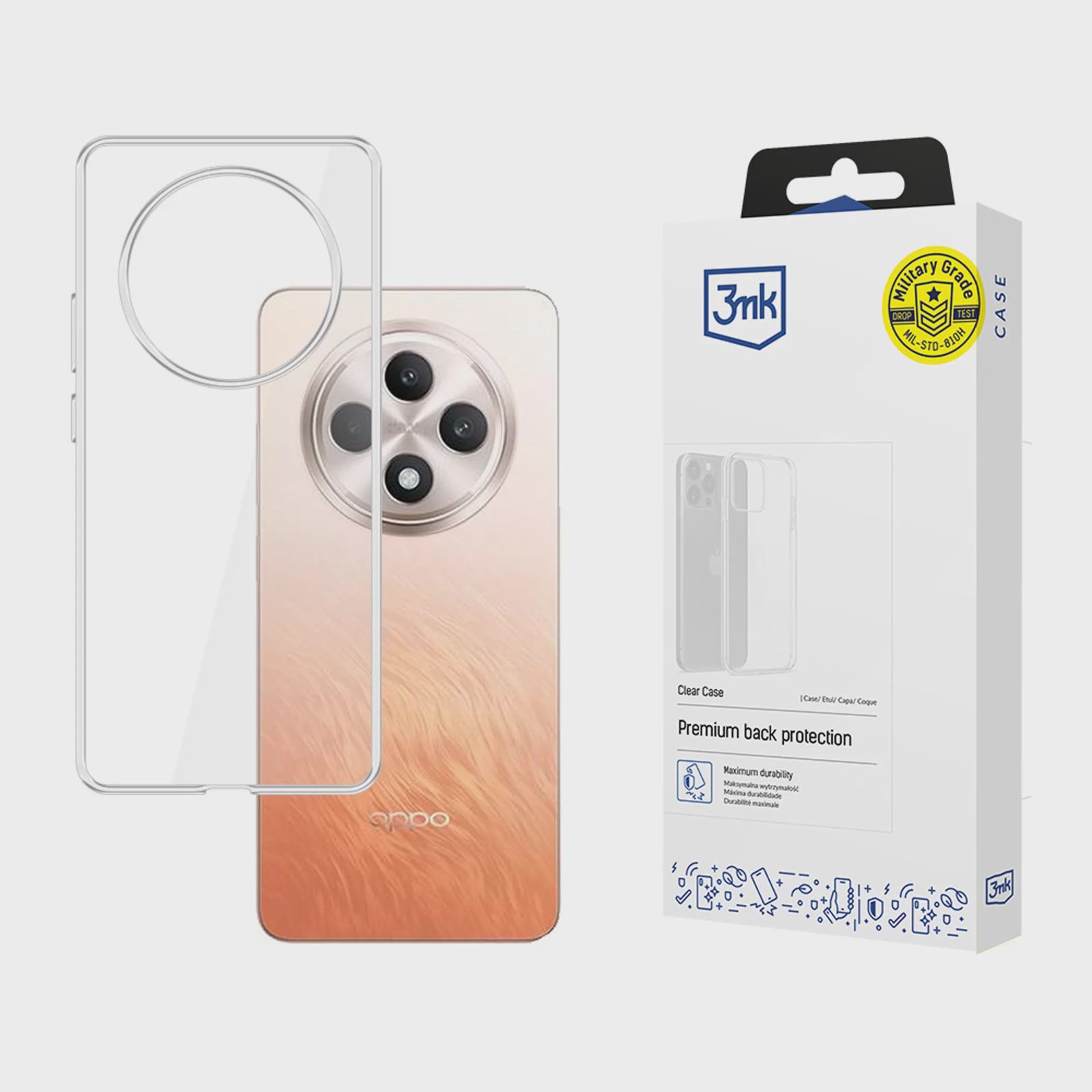 3MK Case Genomskinligt fodral för OPPO RENO 12