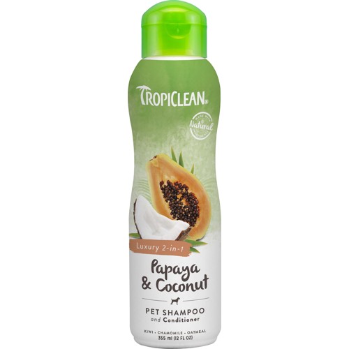 Tropiclean OxyMed Lux 2-in-1 schampo hund och katt 355 ml, bild 2