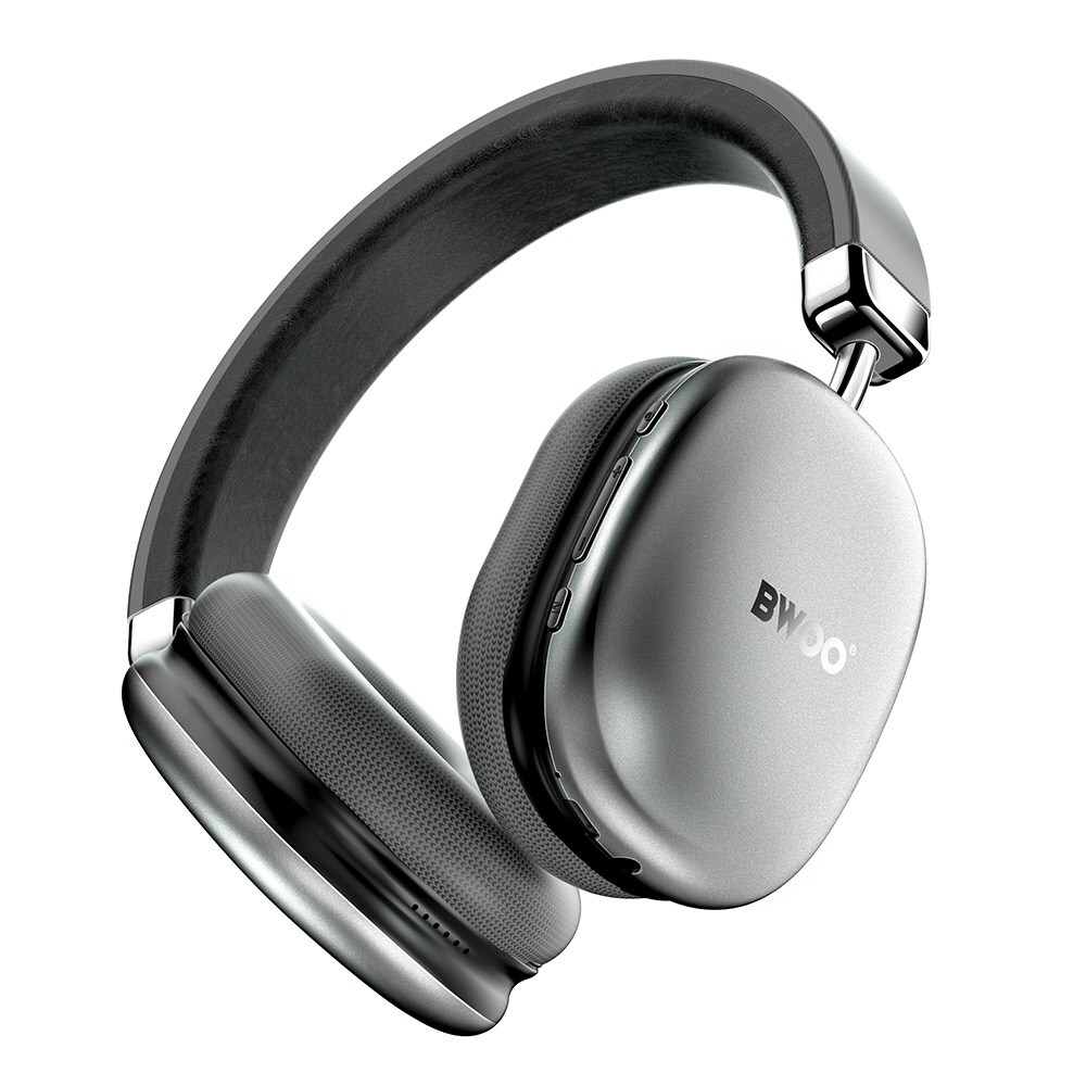 BWOO over-ear trådlösa hörlurar med Bluetooth 5.3 och TF-stöd – grå, bild 3