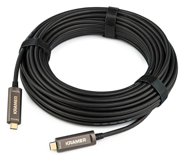 USB-C-kabel 3.1 Gen.2 Optical, Kramer CLS-AOCU31/CC-10, 3,0 meter - Svart, bild 3