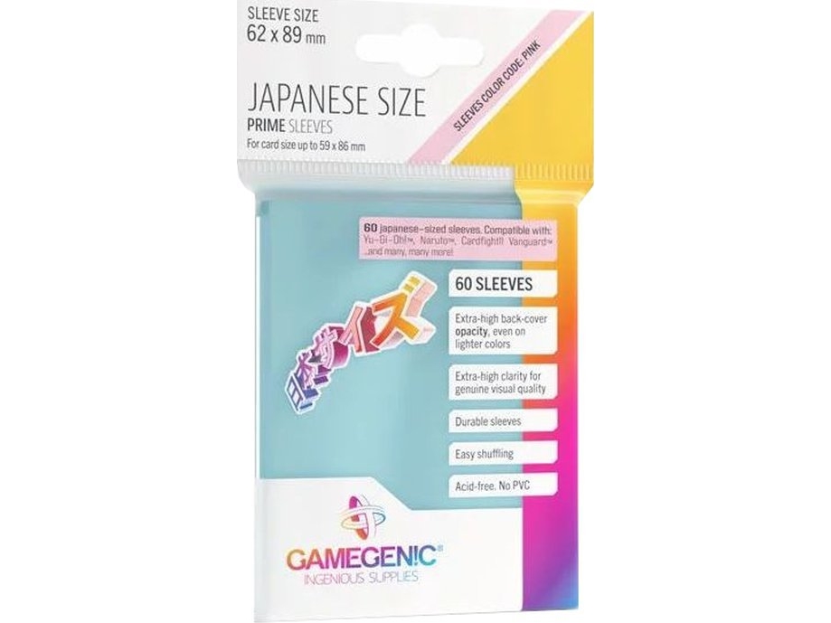 Gamegenic Prime Card Prime Sleeves Japanese Size - Clear (60st)