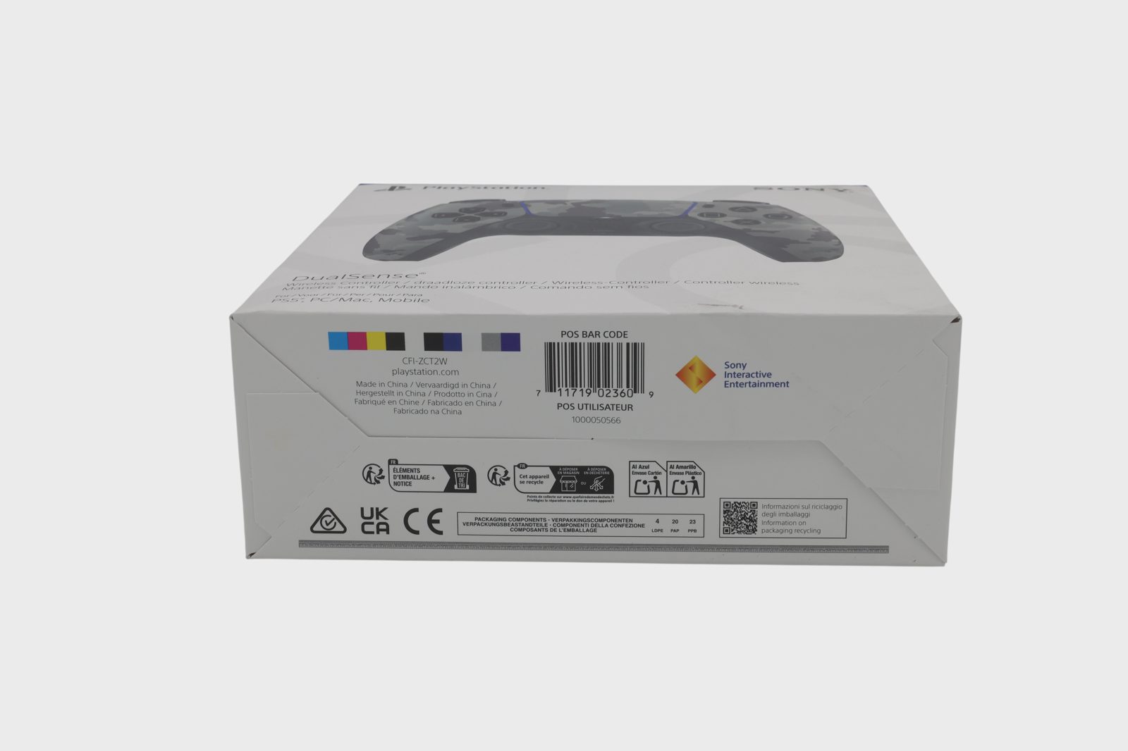 PlayStation 5 trådlösa Dualsense handkontroll, Grey Camo, bild 2