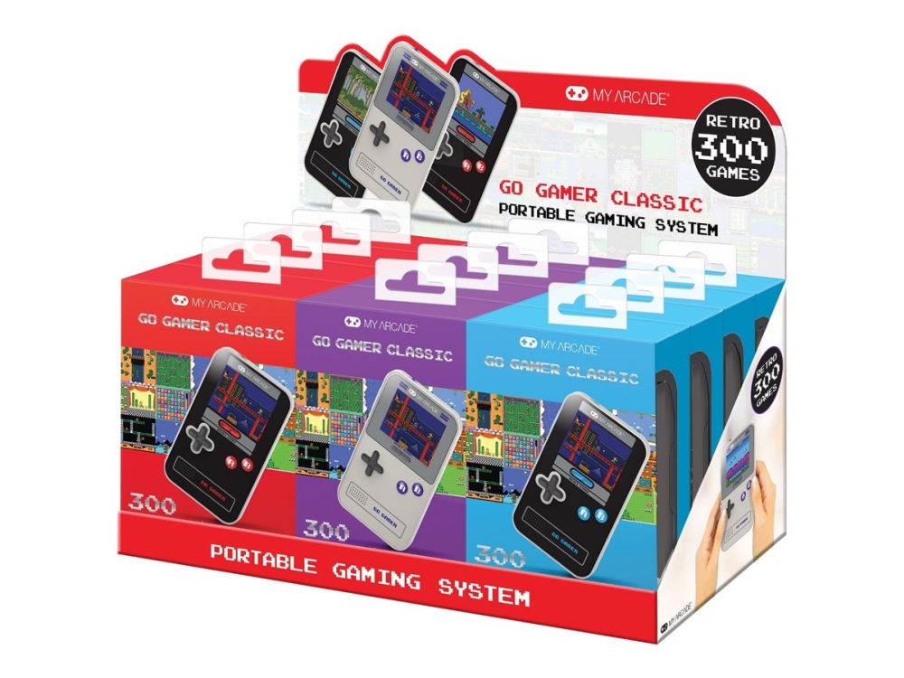 My Arcade Go Gamer Classic Purple/Gray - med 300 inbyggda spel