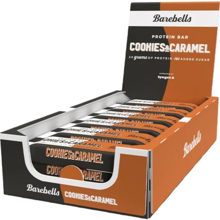 Barebells Protein Bar, Cookies & Caramel, 12-pack