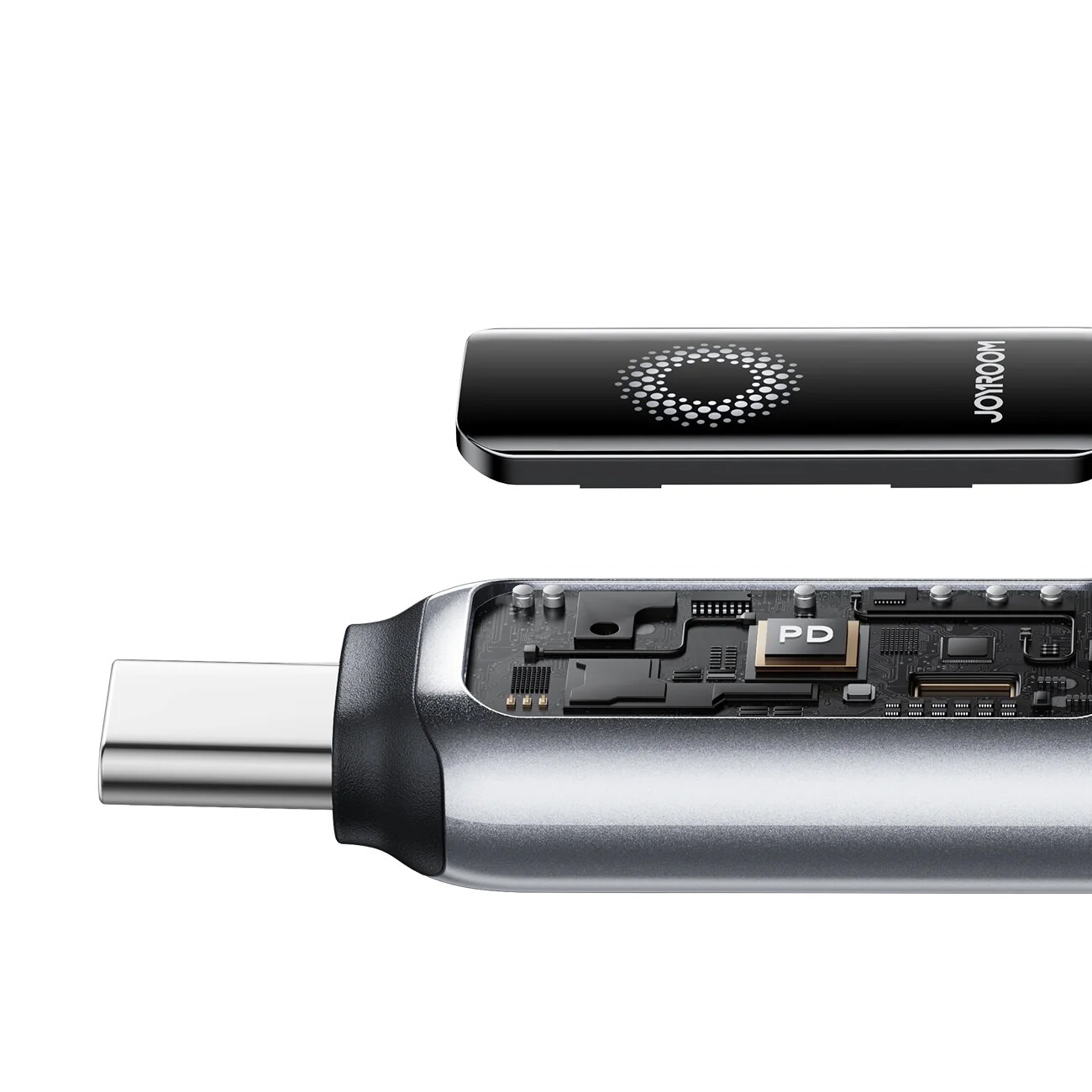 Joyroom USB-C till USB-C snabbladdningskabel 100W, 1,2m - Svart, bild 5