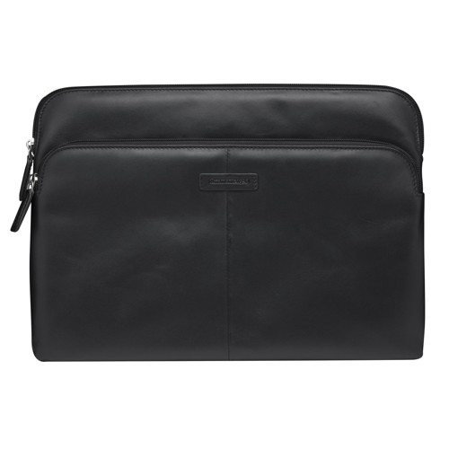 DBRAMANTE1928 Skagen Pro+ 13" läderfodral för MacBook Pro/ bärbar dator, svart
