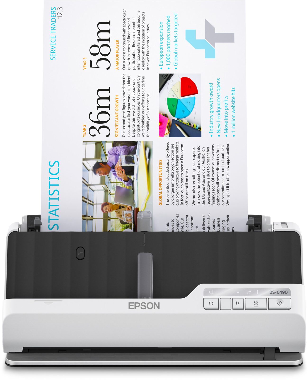 Epson WorkForce DS-C490, duplex, 600x600 dpi, 40 ppm, USB, bild 4