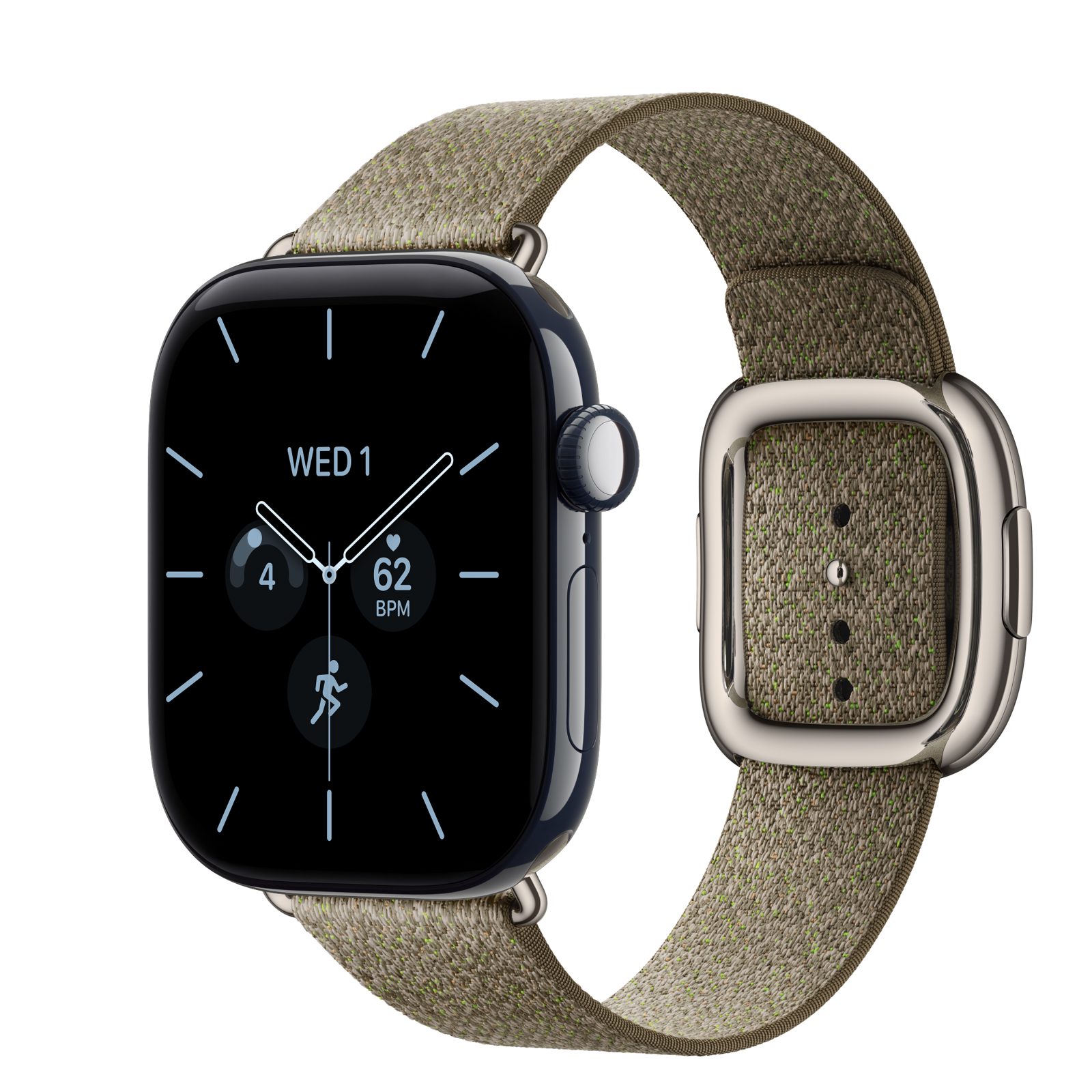 Apple Watch Series 12 (GPS + Cellular) • Keramikboett nattblå, 42 mm • Modernt spänne salvia