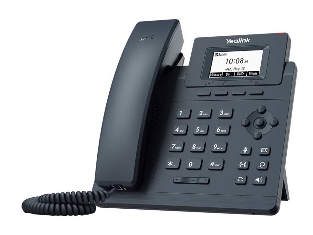 Yealink SIP-T30P - VoIP-telefon - 5-vägs samtalsförmåg - SIP, SIP v2, SRTP - klassiskt grå