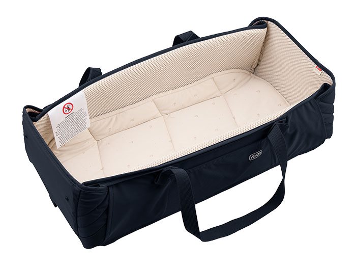 Voksi Carry Me mjuklift/babynest, black leaf