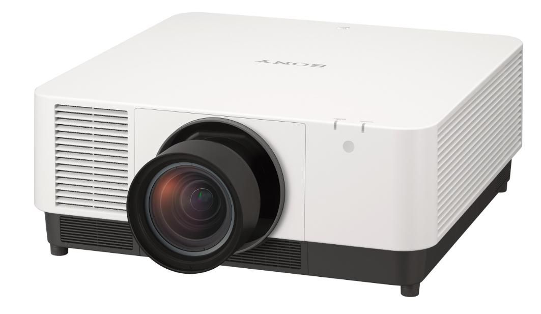 Sony VPL-FHZ91L 3LCD Laser, 9000 ANSI lumen, WUXGA 1920x1200, 39dB, LAN, HDBaseT, ingen lins - Vit, bild 2