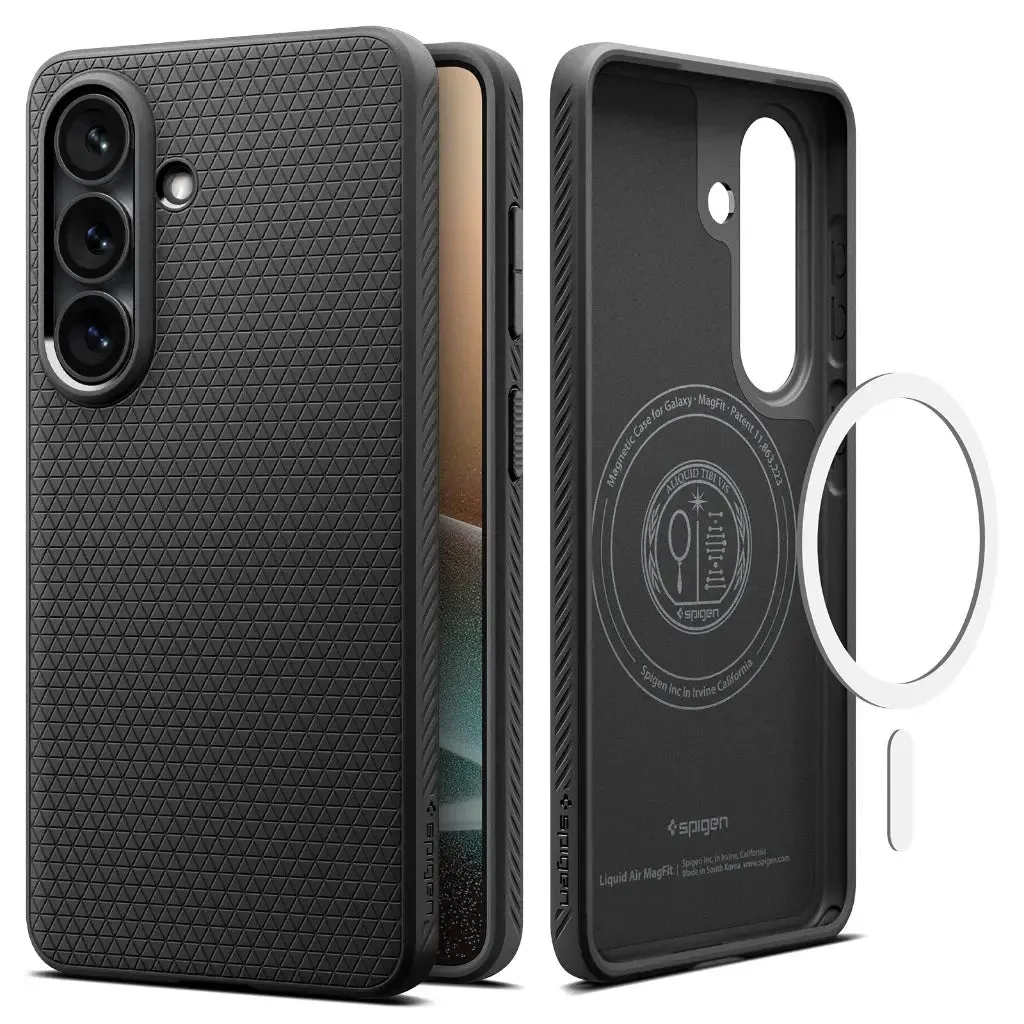 Spigen Liquid Air (MagFit), Mobilskal, Samsung, Galaxy S26, 16 cm (6.3), Svart