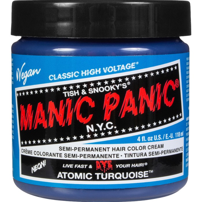 Manic Panic Semi-Permanent Hair Color Cream Atomic Turquoise, bild 2