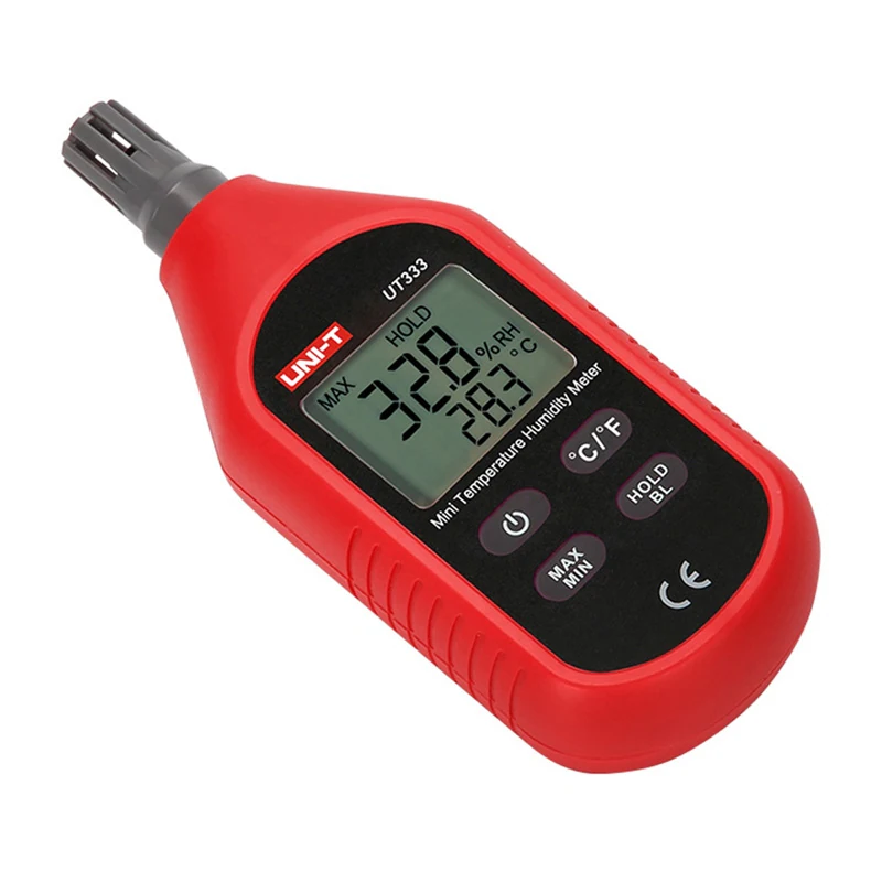 UNI-T UT333 temperatur- och luftfuktighetsmätare / hygrometer / digital termohygrometer, bild 2