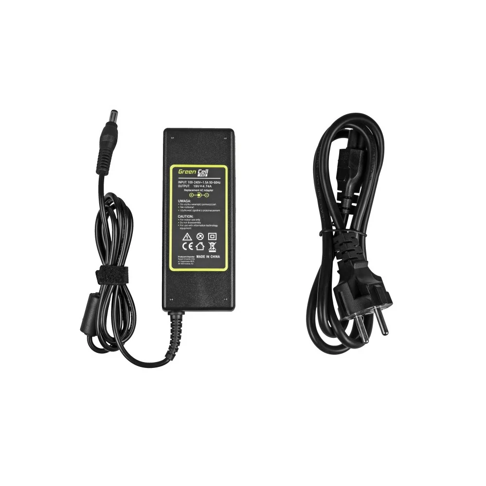 Green Cell PRO laddare / AC Adapter till Asus K50IJ K52 X53S K53S Toshiba Satellite A200 A300