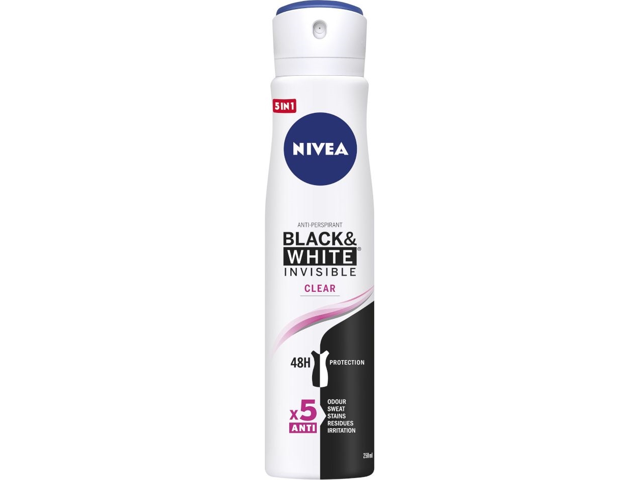 Nivea Invisible Clear Deodorant Spray - 250 ml