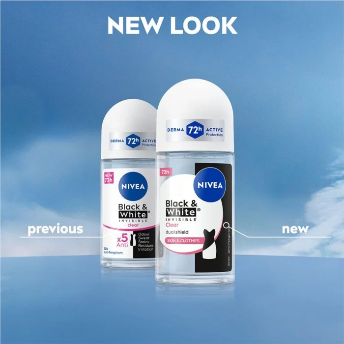 NIVEA Antiperspirant Deo Black & White Original Roll On 50 ml, bild 3