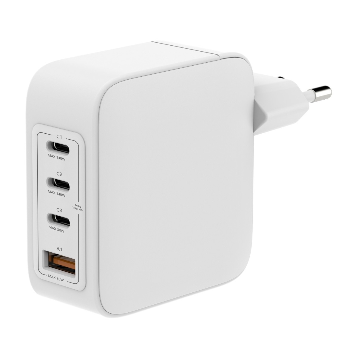 Dacota Platinum 140 W GaN-väggladdare, 4 portar