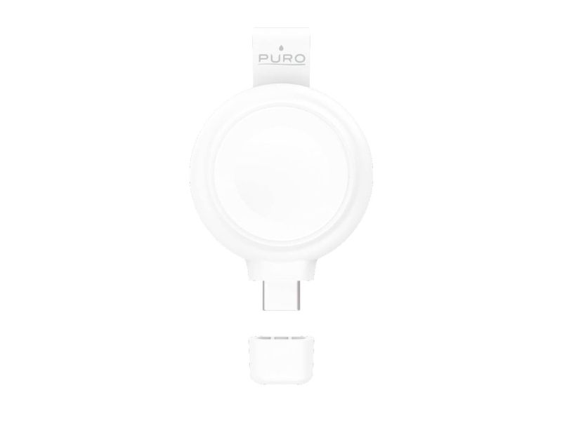 PURO Power Go Mini, inomhus, USB, Trådlös laddning, Vit