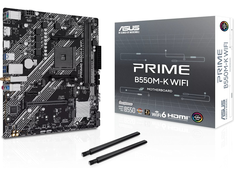 ASUS Prime B550M-K Wi-Fi mATX AM4, bild 4