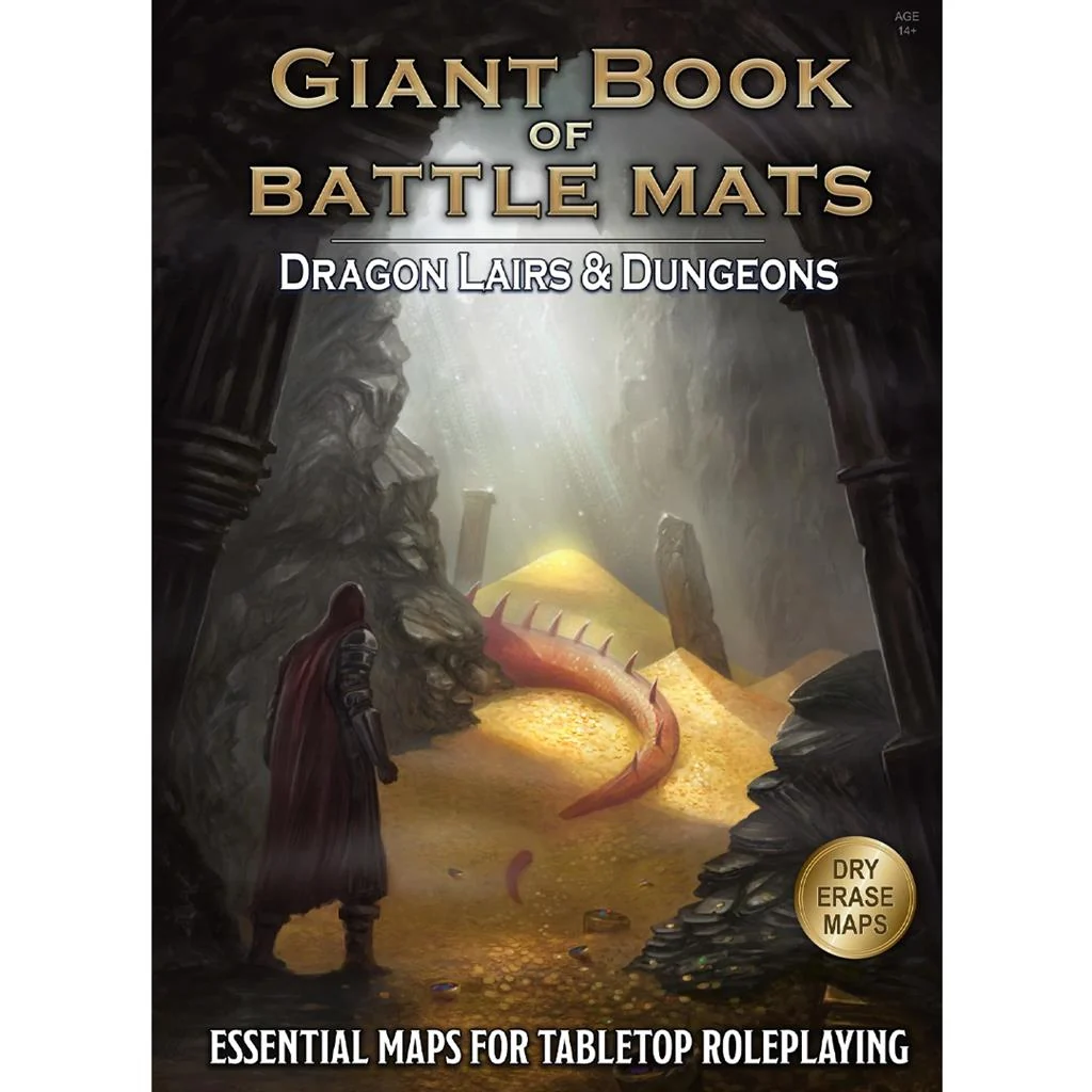 Giant Book of Battle Mats - Dragon Lairs & Dungeons